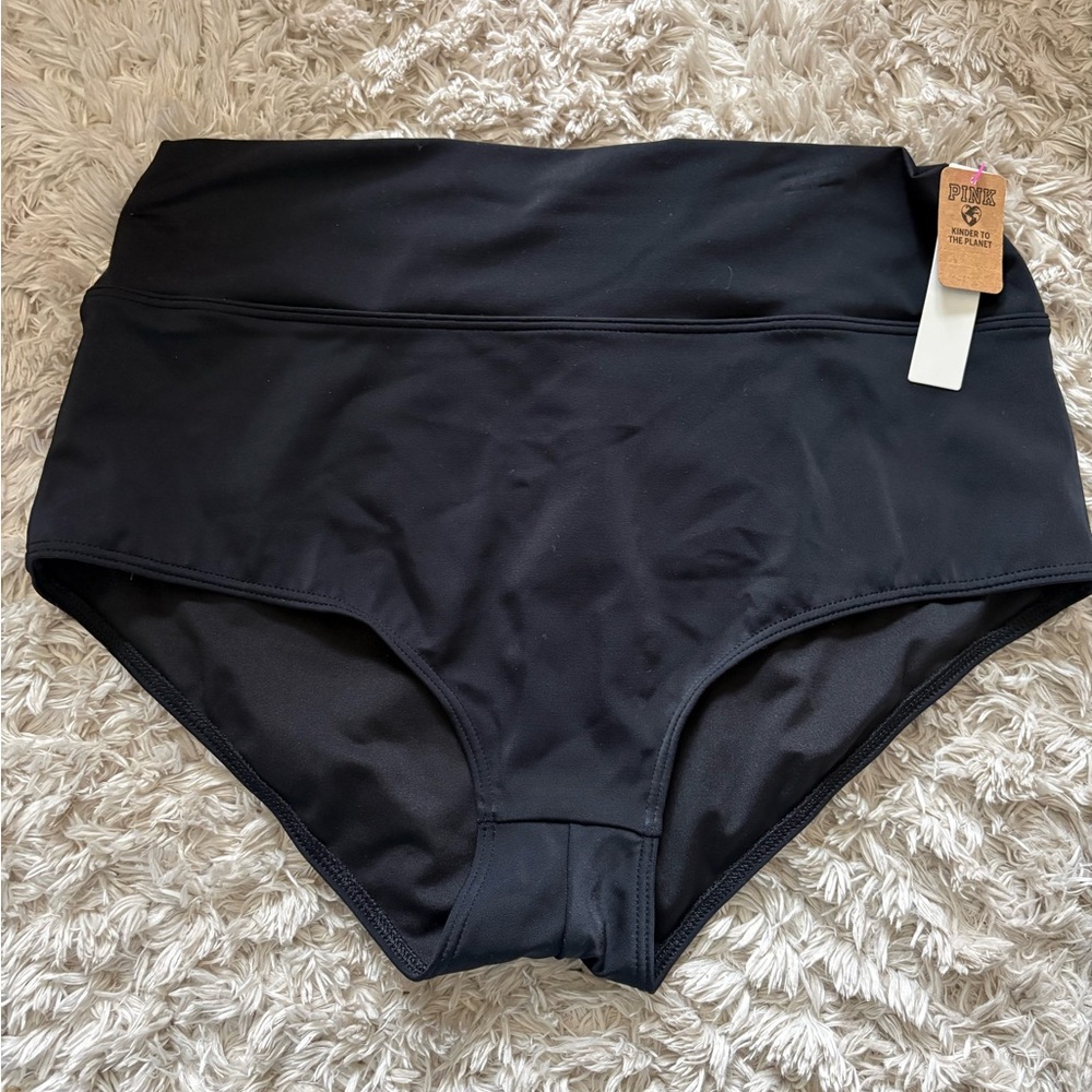 PINK Victoria's Secret Black Swim Bottoms